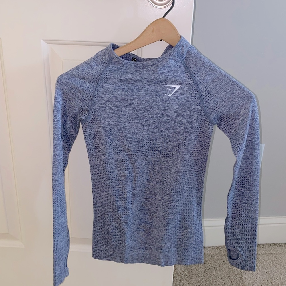 Gymshark Vital Seamless long sleeve. Gray. XS